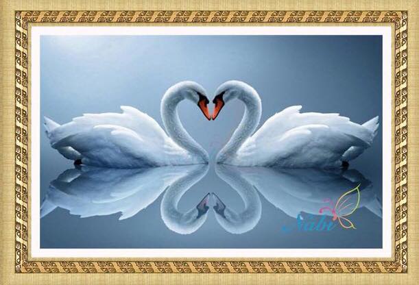 EKO Диамантен гоблен лебеди - Goblena.COM