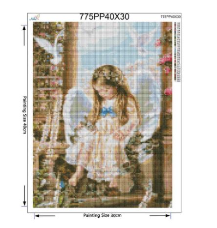 ЕКО Диамантен гоблен Ангелче 3 - Goblena.COM