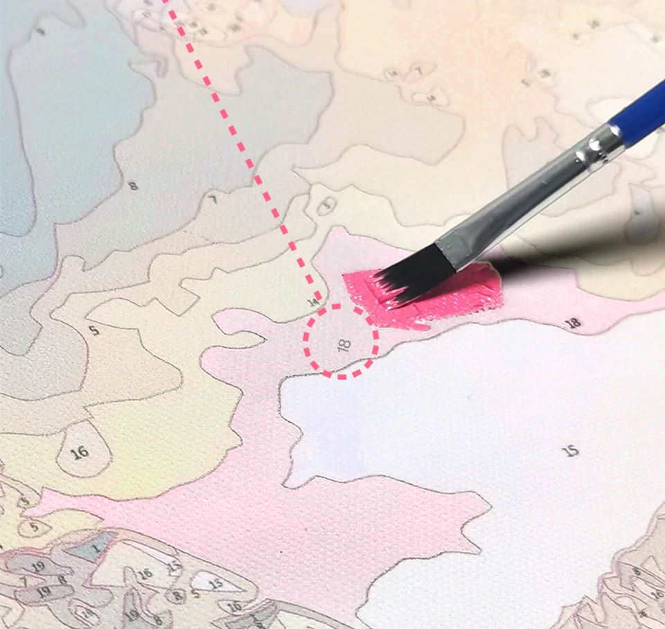 Картина за рисуване по номера Разходка в дъжда - Goblena.COM