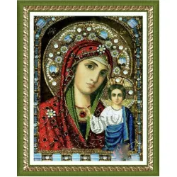 ЕКО Диамантен гоблен богородица с младенеца