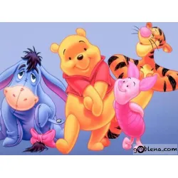 Диамантен гоблен Мечо пух и приятели