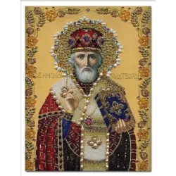 Диамантен гоблен Свети Никола