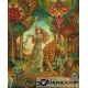Диамантен гоблен Жена с Лъв - Goblena.COM