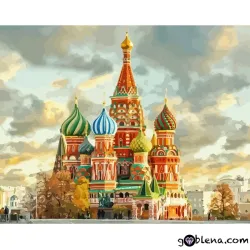Картина с рисуване по номера Руска църква