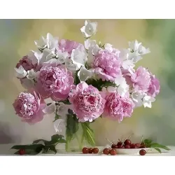 Картина с рисуване по номера Цветя 2