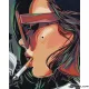 Картина за рисуване по номера Дамата с цигарата - Goblena.COM