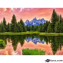 Картина за рисуване по номера Езеро в планината 2