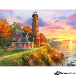 Картина за рисуване по номера Фар по залез