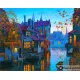 Картина за рисуване по номера Град през The Night - Goblena.COM