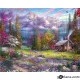 Картина за рисуване по номера Хижа на цветната поляна - Goblena.COM