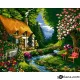 Картина за рисуване по номера Китна къщичка - Goblena.COM
