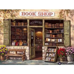 Картина за рисуване по номера Книжарничка