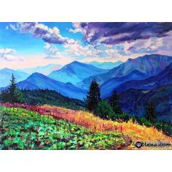 Картина за рисуване по номера Магична планина