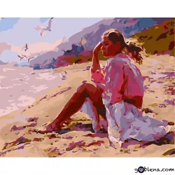 Картина за рисуване по номера На плажа 2
