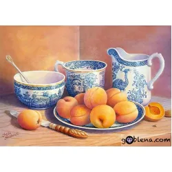 Картина за рисуване по номера Натюрморт с праскови