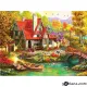 Картина за рисуване по номера По мостчето към къщата - Goblena.COM