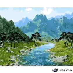 Картина за рисуване по номера Пролет 4