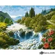 Картина за рисуване по номера Пролетна река - Goblena.COM