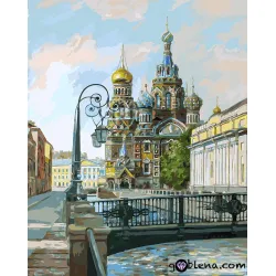 Картина за рисуване по номера Руска църква 3