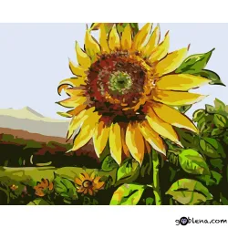 Картина за рисуване по номера Слънчоглед 2
