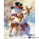 Картина за рисуване по номера Снежен човек - Goblena.COM