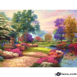 Картина за рисуване по номера Цъфнали дръвчета