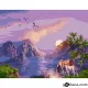 Картина за рисуване по номера В подножието на планината 2 - Goblena.COM