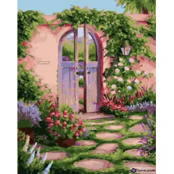 Картина за рисуване по номера Врата към градината
