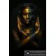 Картина за рисуване по номера Жена в черно и златно 6 - Goblena.COM