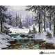 Картина за рисуване по номера Зима в гората - Goblena.COM