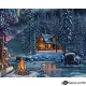 Картина за рисуване по номера Зимна хижа 2 - Goblena.COM