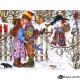 Картина за рисуване по номера Зимна целувка - Goblena.COM
