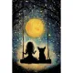Диамантен гоблен Мечти под луната - Goblena.COM