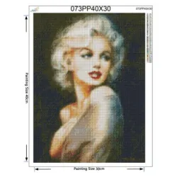 ЕКО Диамантен гоблен Мерилин Монро