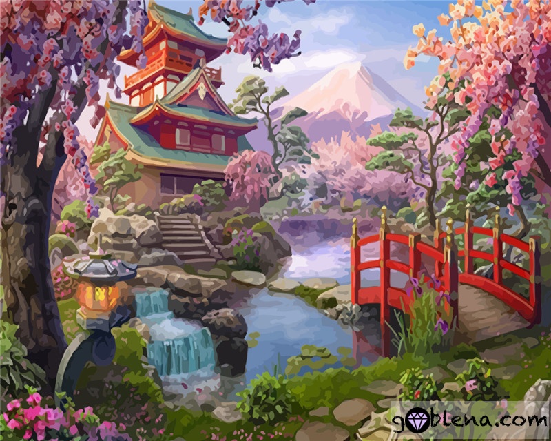 Картина за рисуване по номера Япония - Goblena.COM