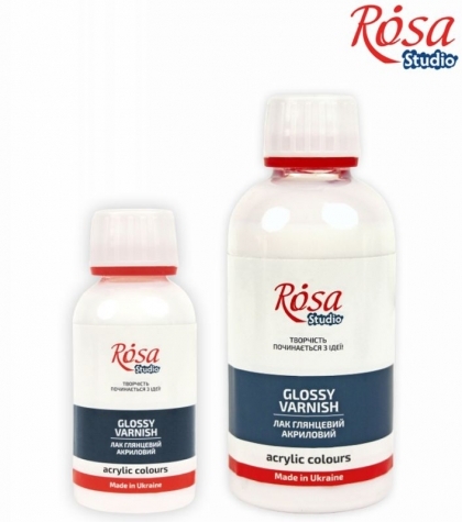 Лак за акрилни бои Rosa – гланциращ, 120 ml