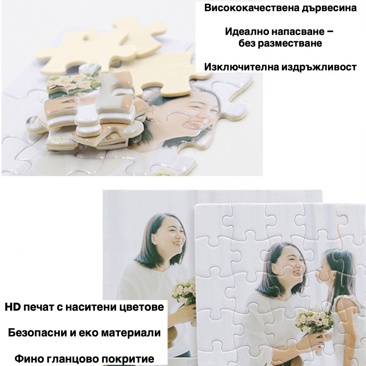 Премиум Пъзел Бяла Роза - Goblena.COM